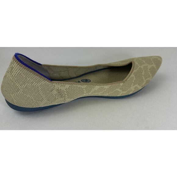 Rothy's Flat Pointed Toe Ballet Sahara Gold Printed Women's Slip On Shoes Size 9 - Picture 7 of 11